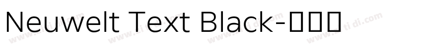 Neuwelt Text Black字体转换